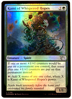 MTG Kami of Whispered Hopes FOIL March of the Machine 196 NM - Image 1