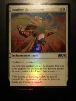 mtg magic 2021 m21 Light of Promise FOIL ENGLISH FRENCH Lumiere de promesse - Image 2