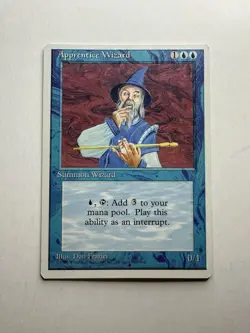 Apprentice Wizard NM MTG Core Set 4th Edition Magic The Gathering Near Mint - Image 1