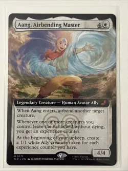Aang, Airbending Master Non Foil Extended Art Avatar: The Last Airbender NM MTG - Image 1