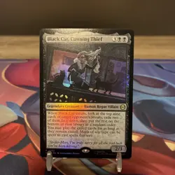 Magic the Gathering - Black Cat, Cunning Thief 0052 - Marvel's Spider-Man - Foil - Image 1