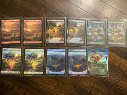 MTG | Final Fantasy Chocobo Track Foil Lands Set + box + promo + - Image 1