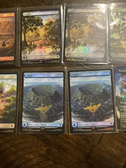 MTG | Final Fantasy Chocobo Track Foil Lands Set + box + promo + - Image 3