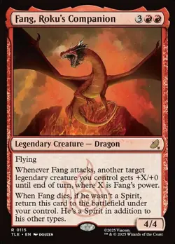 Fang, Roku's Companion Rare 15 MTG Avatar: The Last Airbender: Eternal - Image 1