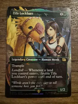 Tifa Lockhart - 567 - Borderless Chocobo Track Foil MTG Final Fantasy NM - Image 1