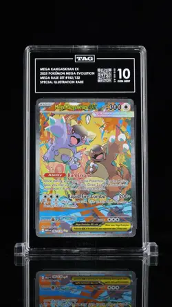 2025 POKEMON MEGA EVOLUTION SPECIAL ILLUSTRATION RARE MEGA KANGASKHAN EX TAG 10 - Image 1