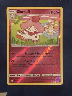 Pokemon Slurpuff Reverse Holo Rare # 154/236 - Cosmic Eclipse - LP - Image 1