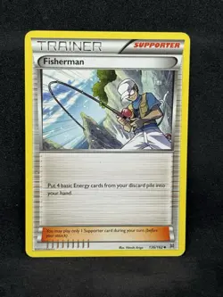 Pokemon XY - BREAKthrough Fisherman #136/162 Uncommon HP - Image 1