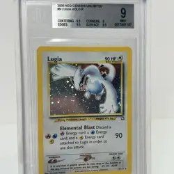 2000 POKEMON NEO GENESIS #9/111 LUGIA HOLO RARE UNLIMITED BGS 9 - Image 2