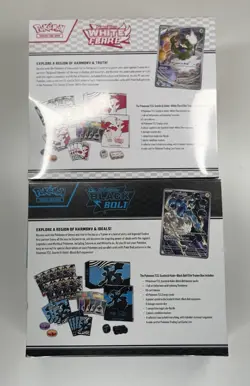 BRAND NEW SEALED Pokemon Black Bolt And White Flare ETBs Set Of Two Fast Ship!🔥 - Image 2