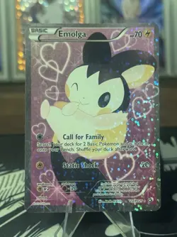 Pokemon Emolga RC23/RC25 Legendary Treasures Radiant Collection Full Art Holo LP - Image 1
