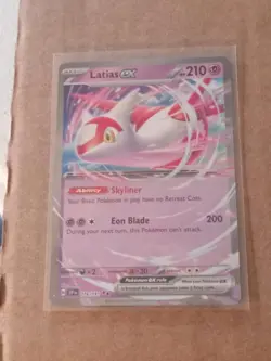 POKEMON SURGING SPARKS LATIAS EX 076/191 FULL ART DOUBLE RARE SV08 HOLO - Image 1