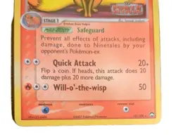 2007 Pokemon Power Keepers #19 Ninetales Reverse Holo MP-HP - Image 3