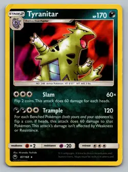 Pokemon TCG Celestial Storm Tyranitar 87/168 Holo - Image 1