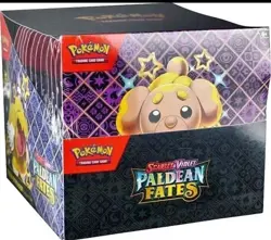 POKEMON PALDEAN FATES TECH STICKER COLLECTION 12-CT DISPLAY CASE SEALED - Image 1