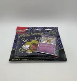 Pokemon TCG Paldean Fates Greavard 3-Pack Tech Sticker Collection - Image 3