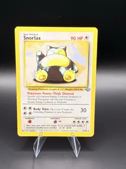Pokemon TCG Vintage Non Holo Rare Snorlax Jungle 27/64 WotC 1999 - Image 1