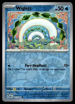 WIGLETT 051/182 COMMON PARADOX RIFT POKEMON - Image 1