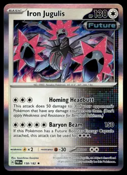 IRON JUGULIS 158/182 RARE PARADOX RIFT POKEMON - Image 1