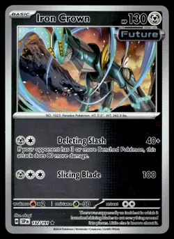 Pokemon Iron Crown 132/191 Holofoil Rare Surging Sparks - Image 1