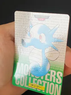 JAPANESE POKEMON HORSEA No.115 CARDDASS GREEN 1996 HYPOTREMPE - EXC+ - Image 2