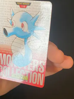 JAPANESE POKEMON HORSEA No.116 CARDDASS RED 1996 HYPOTREMPE - NM - Image 5