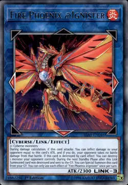 Fire Phoenix @Ignister - Rare 1st Edition IGAS-EN046 - NM - YuGiOh - Image 1