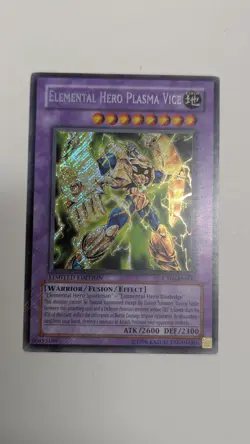 Yugioh - Elemental Hero Plasma Vice CT04-EN006 Secret Rare Promo - Image 1