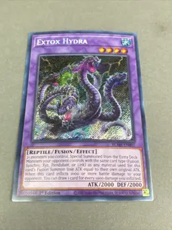 Yugioh Extox Hydra BLMR-EN007 Battles Monsterous Revenge 1st Edition Secret Rare - Image 1