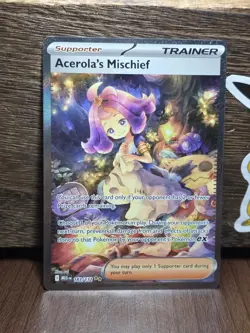 Acerola’s Mischief 183/132 Mega Evolution SIR Pokemon Card English MINT - Image 1