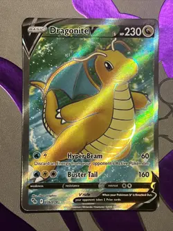 Dragonite V Full Art 076/078 Pokemon GO Pack Fresh English Official Card NM - Image 1