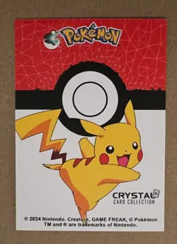 Pokemon Bulbasaur #001 Crystal Card Collection Holo Promo NM - Image 2
