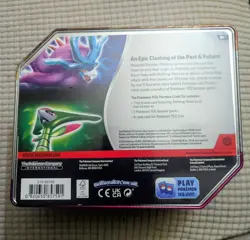 Pokemon Trading Card Game Paradox Clash Iron Leaves ex tin Sealed - Image 2
