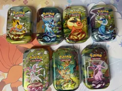 Prismatic SV Evolutions Mini Tins Pokemon Empty Card, Coin And Tin Only - Image 2