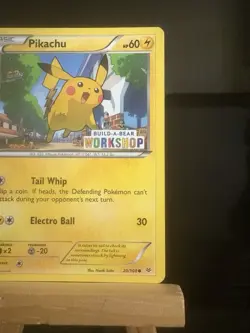 Pokemon TCG Pikachu Build-A-Bear Workshop Promo 20/108 Promo Pokemon TCG Card LP - Image 3