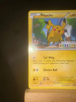 Pokemon TCG Pikachu Build-A-Bear Workshop Promo 20/108 Promo Pokemon TCG Card LP - Image 5