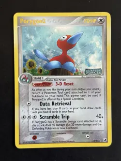 Porygon2 Reverse Holo Rare 2005 Pokemon Card 12/115 Unseen Forces - LP - Image 1