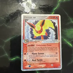 Pokemon TCG Flareon EX Holo Rare Card 108/113 Delta Species 1 - Image 1