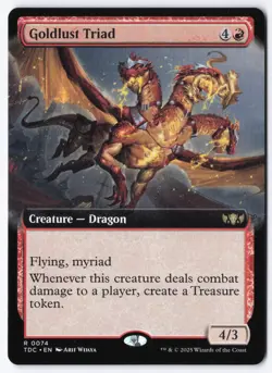 Goldlust Triad (Extended Art) R Commander: Tarkir: Dragonstorm 74 NM - Image 1