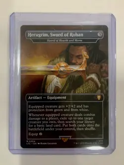 MTG: Lord of the Rings- Herugrim, Sword of Rohan/Sword of Hearth & Home M0354 - Image 1