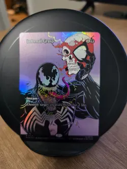 Infernal Grasp Borderless Foil Marvel’s Spider-Man Eternal Legal MAR MTG NM/M - Image 1