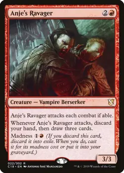 Anje's Ravager 22 LP Normal Commander 2019 MTG EN - Image 1