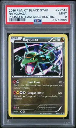 2016 POKEMON XY BLACK STAR PROMOS RAYQUAZA #XY141 HOLO PSA 9 MINT #131768664 - Image 1