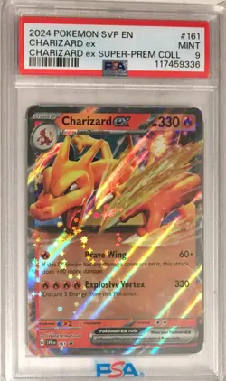 2024 Pokemon Scarlet & Violet Black Star Promo SVP PSA 9 Charizard ex SVP161 161 - Image 1