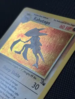 1999 Pokemon Fossil WotC 9/62 Kabutops Holo - Image 2