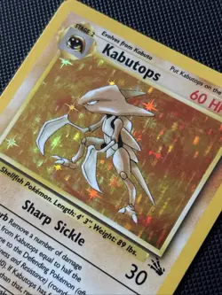 1999 Pokemon Fossil WotC 9/62 Kabutops Holo - Image 3