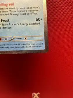Team Rocket's Articuno (Cosmos Holo) Blister Pack Promo Rare Pokemon NM 1014 - Image 5