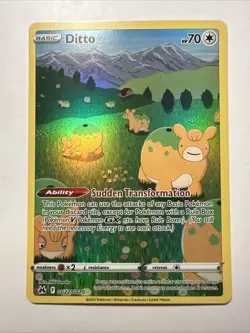 Ditto GG22/GG70 Pokemon TCG Ultra Rare Crown Zenith: Galarian Gallery English - Image 1