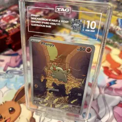 2024 POKEMON SSP EN-SURGING SPARKS ILLUSTRATION RARE #205 PHANPY PSA 10 - Image 4