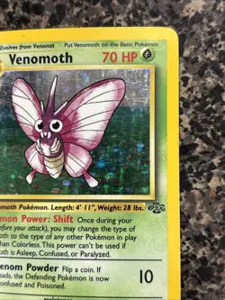 Venomoth 13/64 Jungle Holo 1st Edition Pokemon WoTC - Image 4